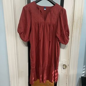 Fall red dress from Old Navy. Size Medium